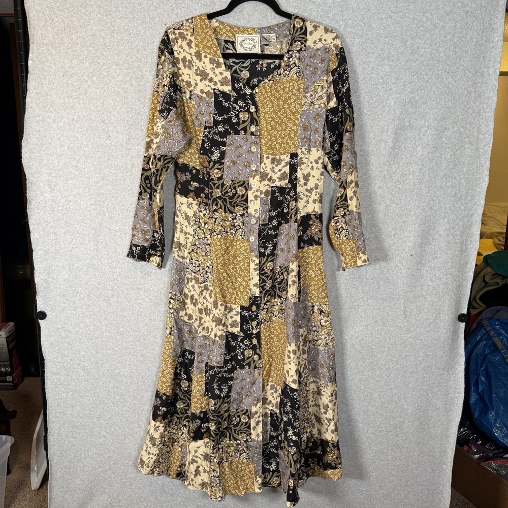 Erika Maxi Dress‎ Womens Small Vintage 90s Floral Long Boho